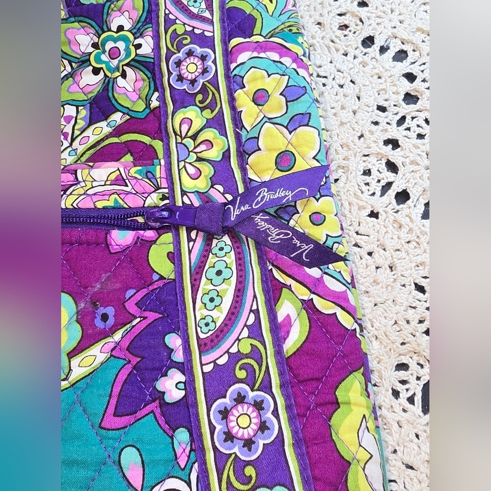 Vera Bradley Purple Paisley Bag, NWOT - Picture 2 of 12